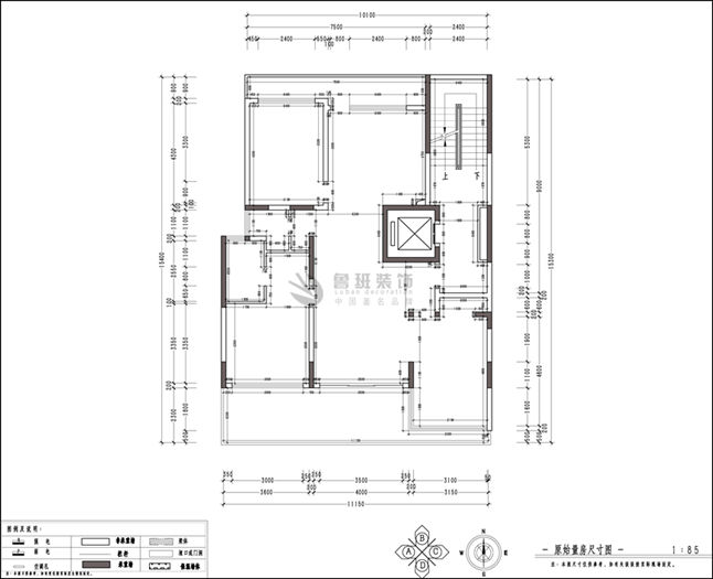 泰華金貿(mào),現(xiàn)代簡(jiǎn)約風(fēng)格,原始戶(hù)型圖